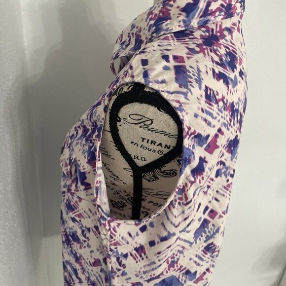 Lularoe Roxanne Snap Button Sleeveless White Aztec Camo Size Large 14/16 (B7) - Picture 6 of 9